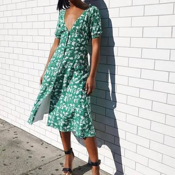 Kookai Dresses Kookai Fanfare Green Midi Dress Size 4aus 2 Poshmark